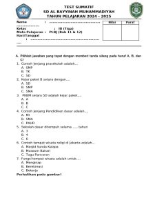 Ujian PLBJ Kelas 6 Bab 6 PDF