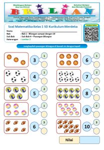 Soal Matematika Kelas 1 Kurikulum Merdeka Kelas 1 Sd Soal Kelas 1 Sd