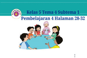 Kunci Jawaban Kelas 5 Tema 4 Halaman 28 30 31 32 Buku Tematik Subtema 1