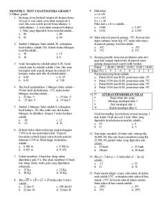 Soal Matematika Smp Kelas 7 - Piffle me