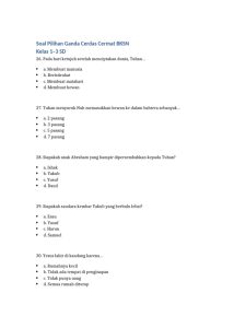 Soal Cerdas Cermat Agama SD Kelas 1-3 PDF