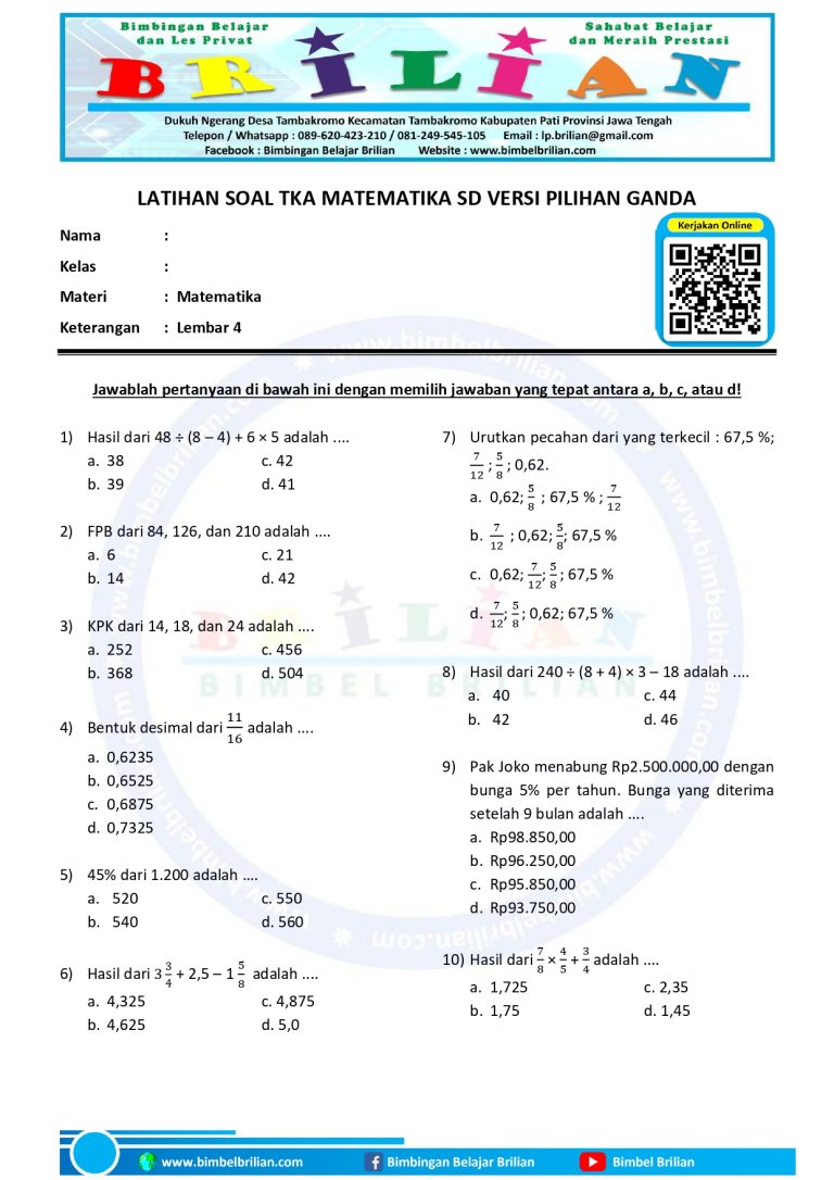 7 Rahasia Tersembunyi di Soal Matematika Kelas 6 Semester 1 dan Kunci Jawaban 2020 yang Wajib Diketahui 7 Rahasia Tersembunyi di Soal Matematika Kelas 6 Semester 1 dan Kunci Jawaban 2020 yang Wajib Diketahui
