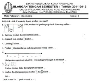 Kumpulan Soal Uts Matematika Sd Kelas 4 Semester 2018 - trenddom