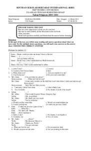 Simulasi UTS Bahasa Indonesia Kelas 7 Semester 1 Kurikulum 2013