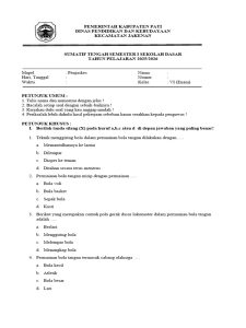 Soal Penjas Kelas 6 PDF