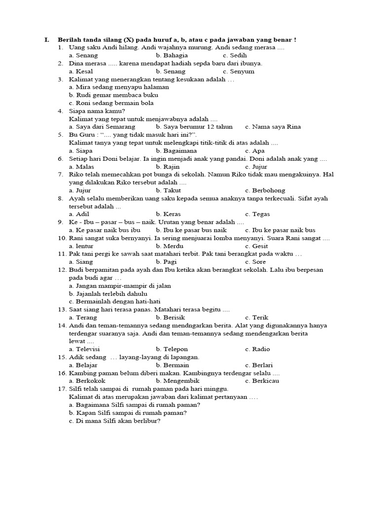 7 Contoh Soal Remidi Bahasa Indonesia Kelas 11 Semester 2 yang Wajib Kamu Kuasai 7 Contoh Soal Remidi Bahasa Indonesia Kelas 11 Semester 2 yang Wajib Kamu Kuasai