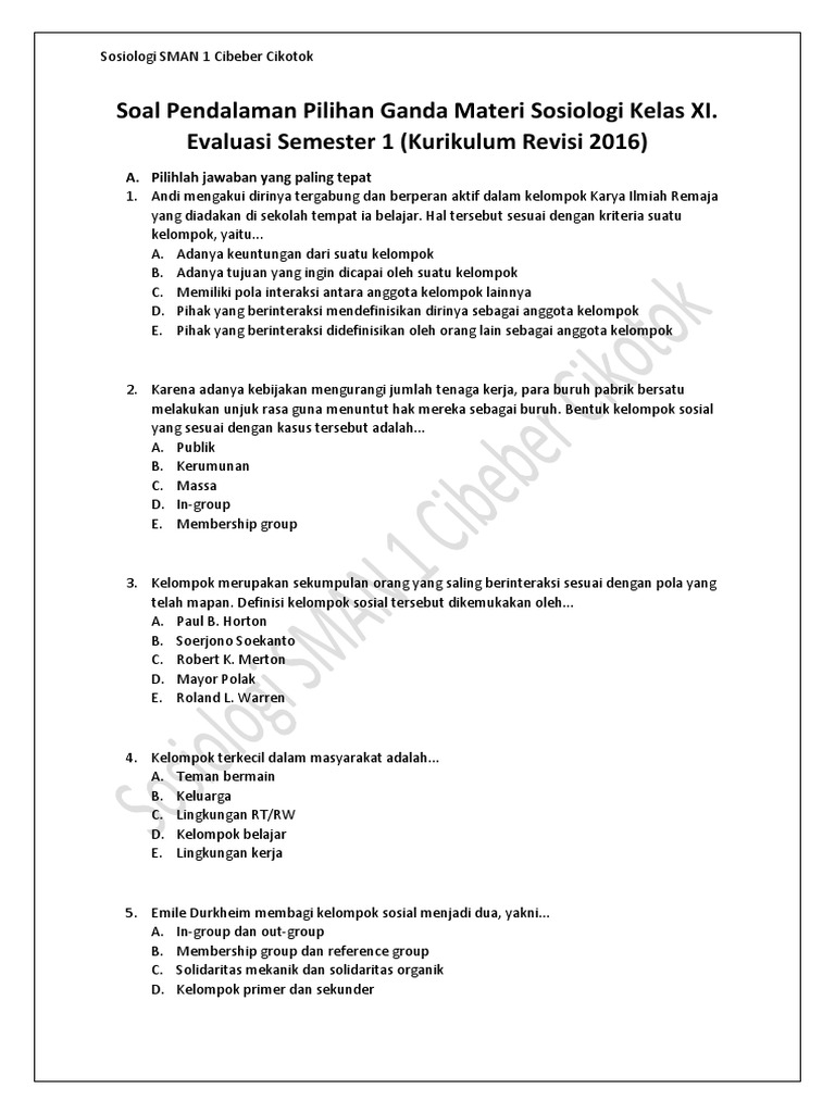 7 Rahasia Contoh Soal SOJ Kelas 11 Semester 1 yang Wajib Tahu Sebelum Ujian 2026 7 Rahasia Contoh Soal SOJ Kelas 11 Semester 1 yang Wajib Tahu Sebelum Ujian 2026