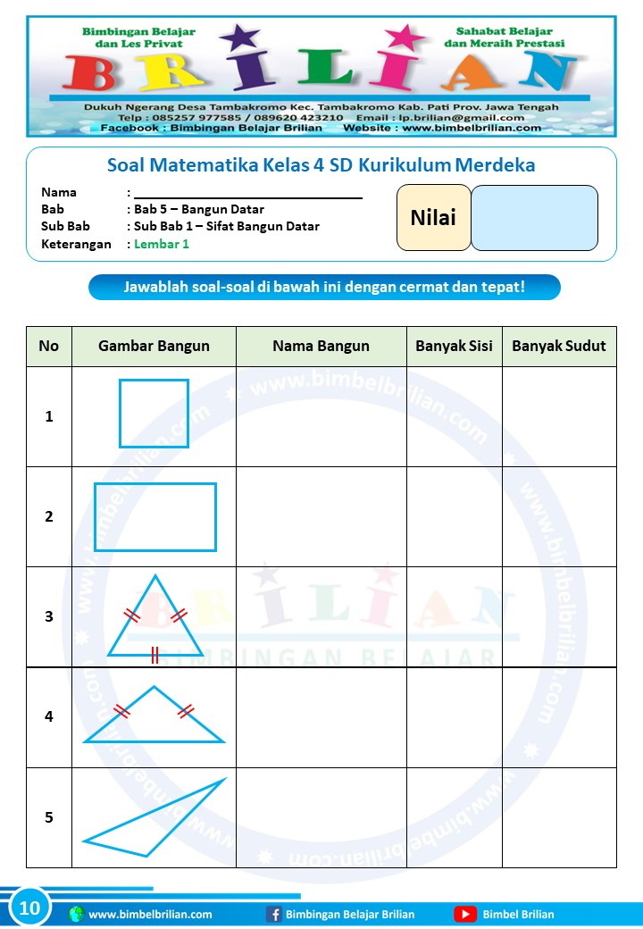 Akhirnya Tersedia! Downlod Bank Soal Kelas 4 SD Matematika KK13 Siap Cetak