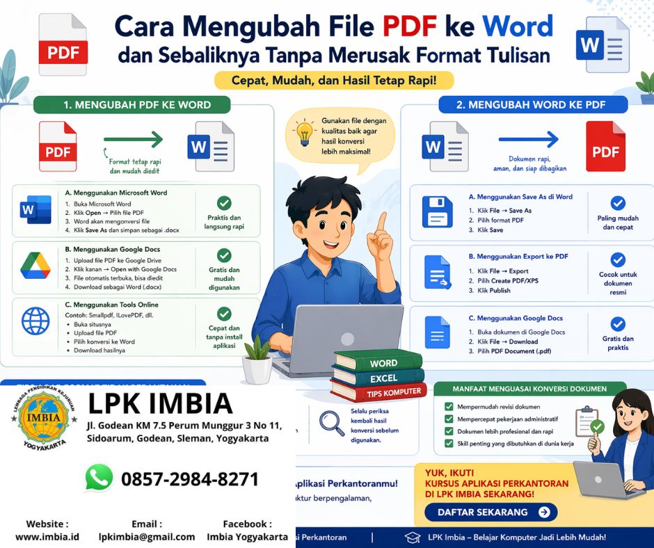 Cara Mengubah PDF ke Word Tanpa Merusak File, Ternyata Semudah Ini di Laptop