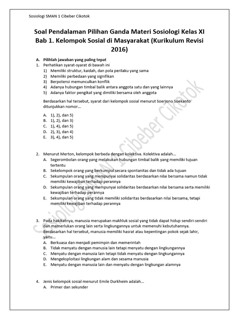 Terbukti 7 Rahasia Menguasai contoh soal sosiologi kelas xi bab 1 Sebelum Ujian Akhir 2026 Terbukti 7 Rahasia Menguasai contoh soal sosiologi kelas xi bab 1 Sebelum Ujian Akhir 2026