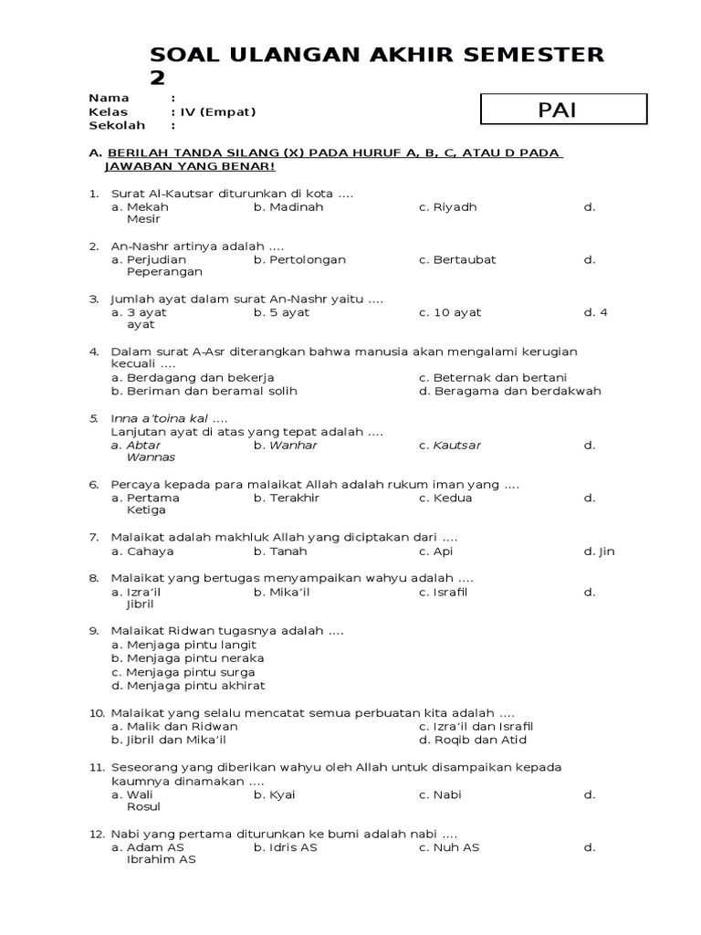 Terbukti! 7 Tips Ampuh Menguasai Kelas 4 Soal Agama Semester 2 Sebelum Ujian Dimulai Terbukti! 7 Tips Ampuh Menguasai Kelas 4 Soal Agama Semester 2 Sebelum Ujian Dimulai