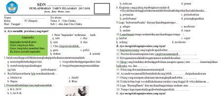 download word soal kelas 4 semester 2 kurikulum 2013