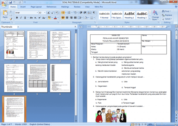 Soal PAS SD Kelas 4 Semester 2 Kurikulum 2013 Revisi Dilengkapi Kunci Soal PAS SD Kelas 4 Semester 2 Kurikulum 2013 Revisi Dilengkapi Kunci