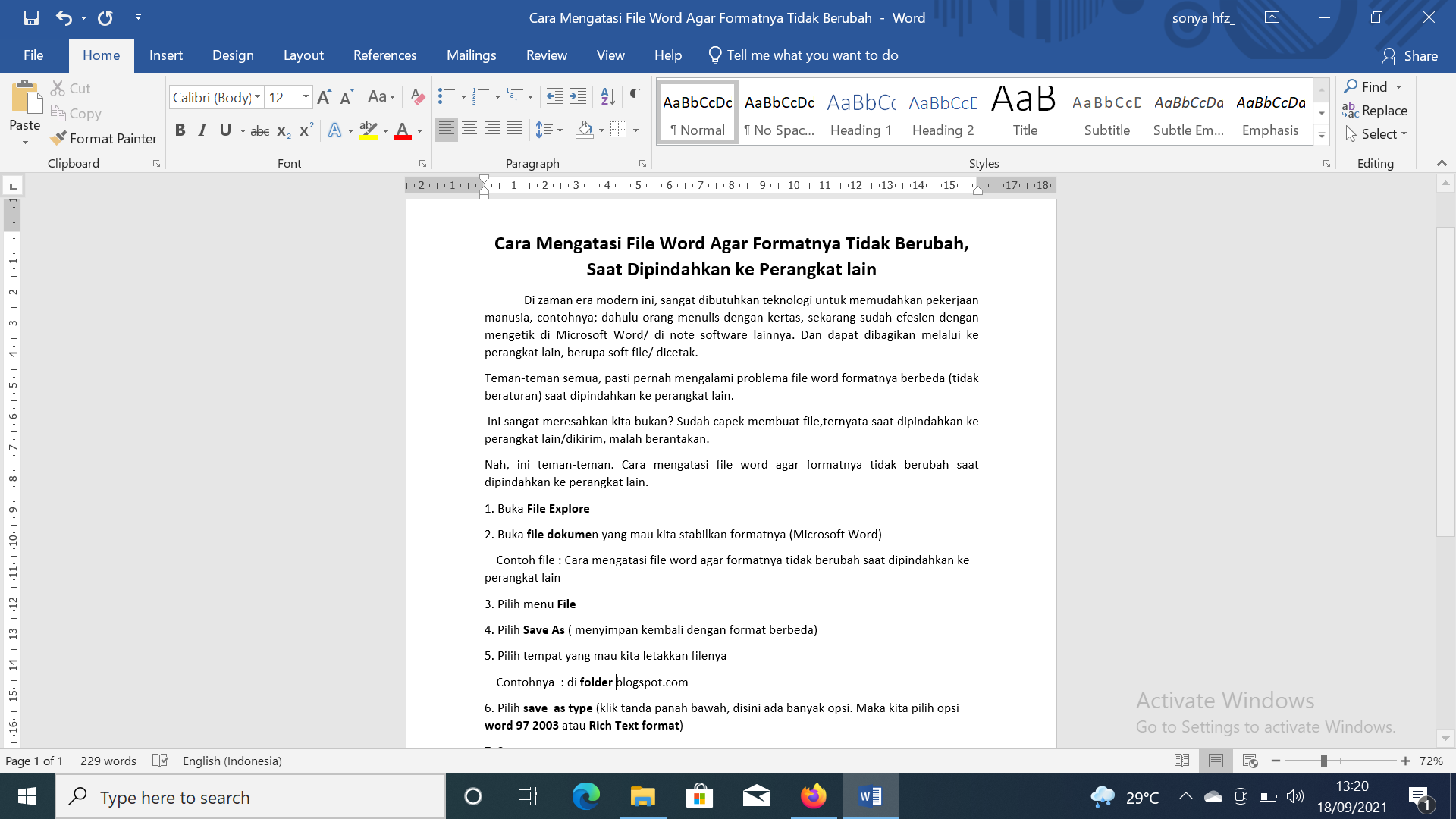 Rahasia cara agar format word tidak berubah selain rich text yang wajib Anda tahu sekarang Rahasia cara agar format word tidak berubah selain rich text yang wajib Anda tahu sekarang