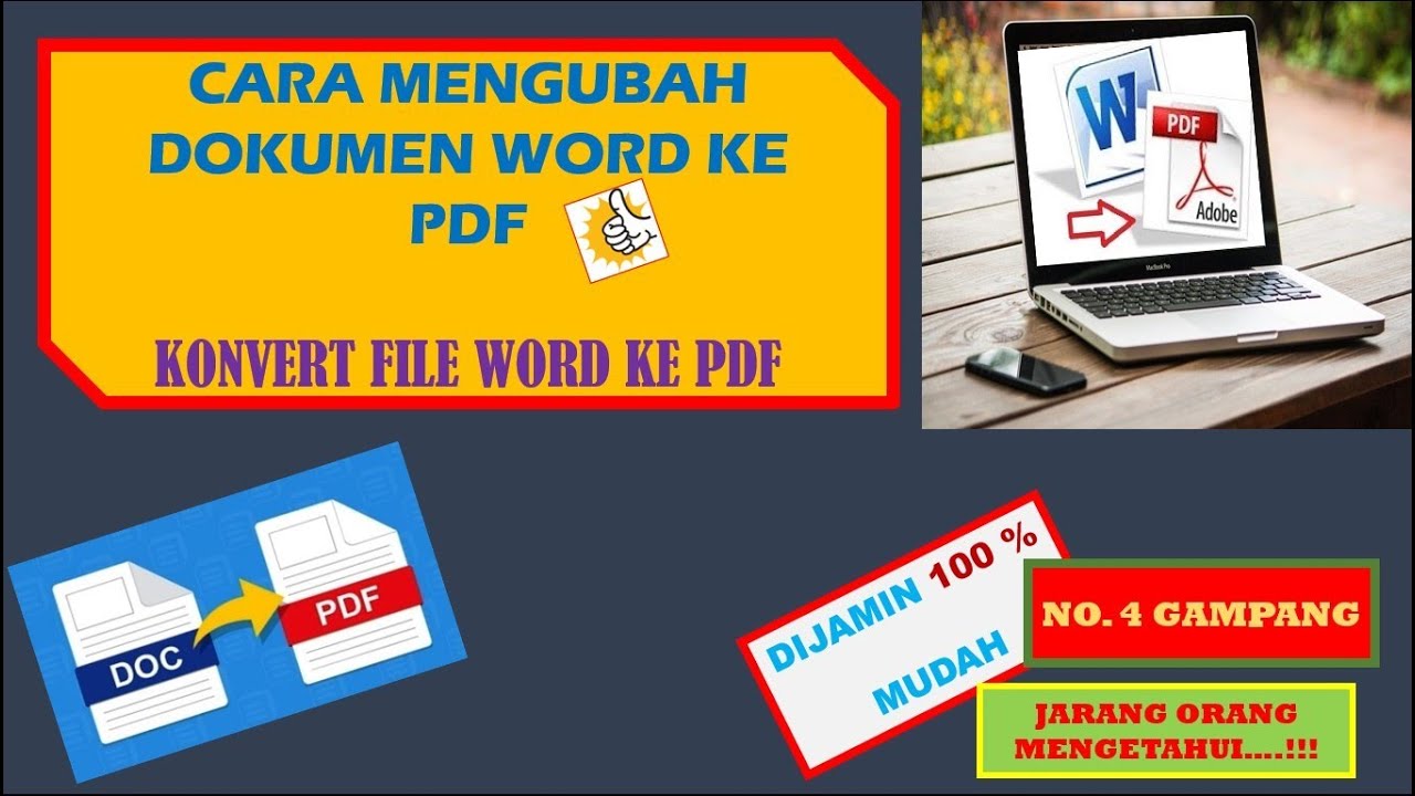 Ternyata Begini Cara Cepat Mengubah Dokumen Word ke PDF Agar Sesuai Standar Digital Baru Ternyata Begini Cara Cepat Mengubah Dokumen Word ke PDF Agar Sesuai Standar Digital Baru