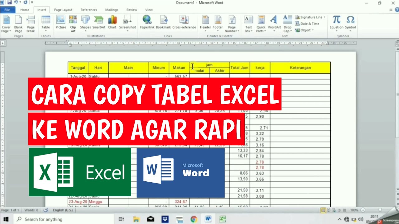 Ternyata Ini Cara Kopy Exel ke Word Tdk Berubah Agar Format Data Tetap Rapi Ternyata Ini Cara Kopy Exel ke Word Tdk Berubah Agar Format Data Tetap Rapi